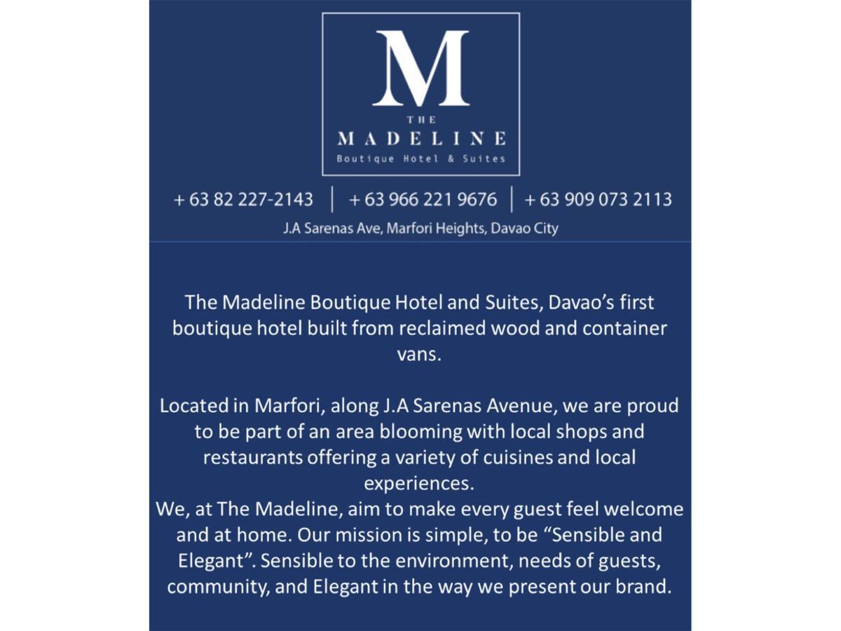The Madeline Boutique Hotel & Suites Davao Luaran gambar